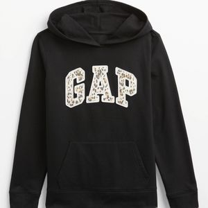 NWT Womens GAP logo black hoodie